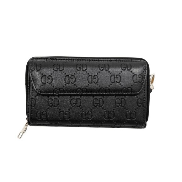 GD, Mini Shoulder Bag, Black, with Shoulder Strap, Double Zipper, Front Pocket - Picture 2 of 4